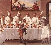 ZURBARAN  Francisco de St Hugo of Grenoble in the Carthusian Refectory China oil painting reproduction